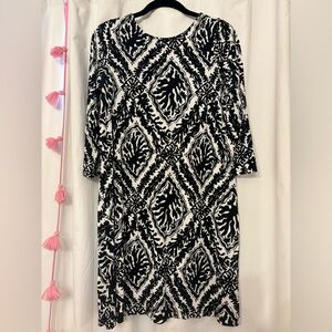 EUC Lilly Pulitzer Ophelia Onyx Reef Madness Swing/Trapeze Dress